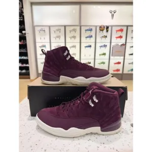 Jordan 12 Retro Bordeaux / Sail / Metallic Silver Burgundy Flu Game 130690 617