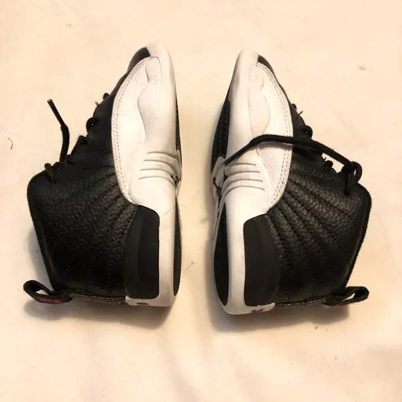 Jordan 12 retro play offs black white sneakers shoes