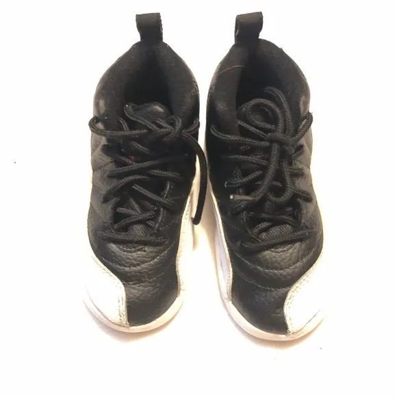 Jordan 12 retro play offs black white sneakers shoes