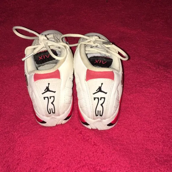 🔥Jordan 14 Retro White/Red/Hyper Royal  12c❤️🔥