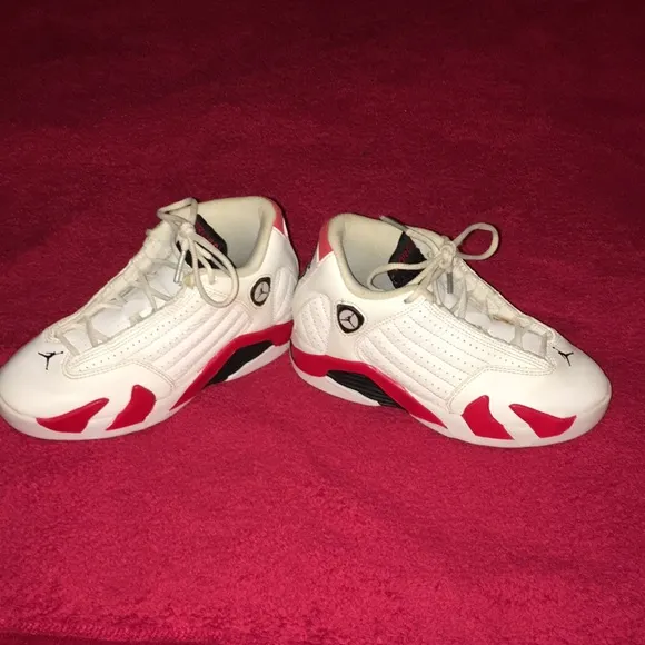 🔥Jordan 14 Retro White/Red/Hyper Royal  12c❤️🔥