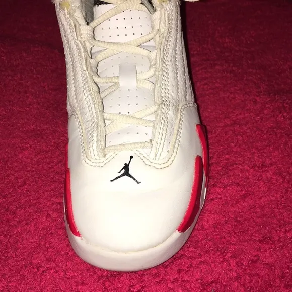 🔥Jordan 14 Retro White/Red/Hyper Royal  12c❤️🔥