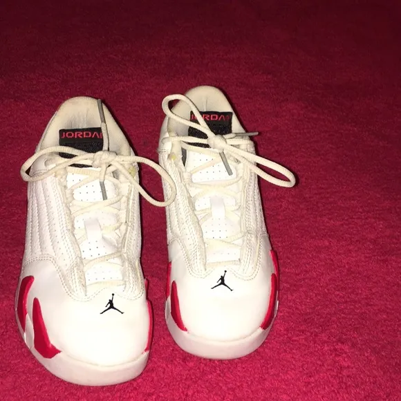 🔥Jordan 14 Retro White/Red/Hyper Royal  12c❤️🔥