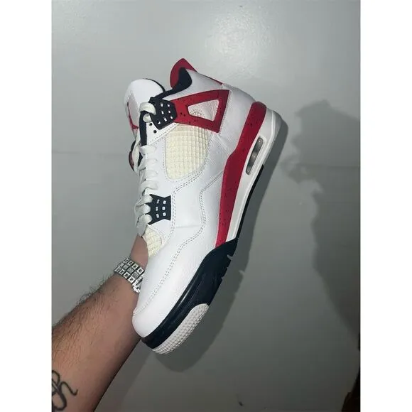 Jordan 4 Retro Mid Red Cement Men's Size 10.5 men Multicolor Sneakers 2023