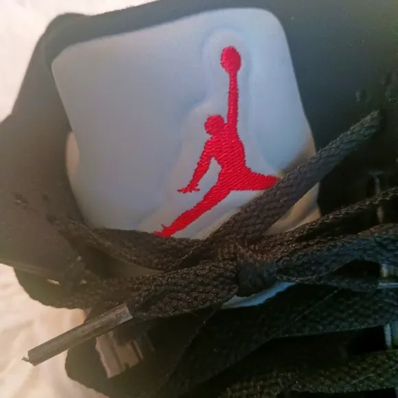 Jordan 5 Retro Satin Bred Black Red Basketball Sneakers Shoes 1990's Vtg