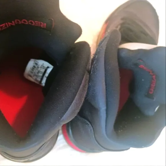 Jordan 5 Retro Satin Bred Black Red Basketball Sneakers Shoes 1990's Vtg