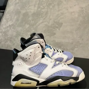 Jordan 6 retro UNC Men's 9.5 University Blue Athletic Basketball Sneakers