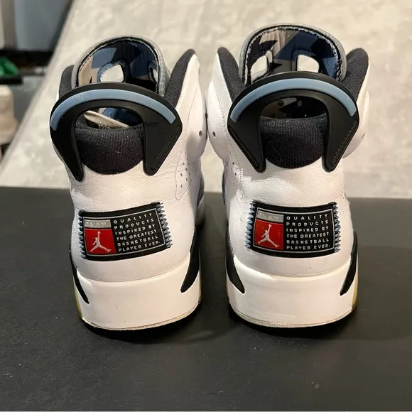Jordan 6 retro UNC Men's 9.5 University Blue Athletic Basketball Sneakers