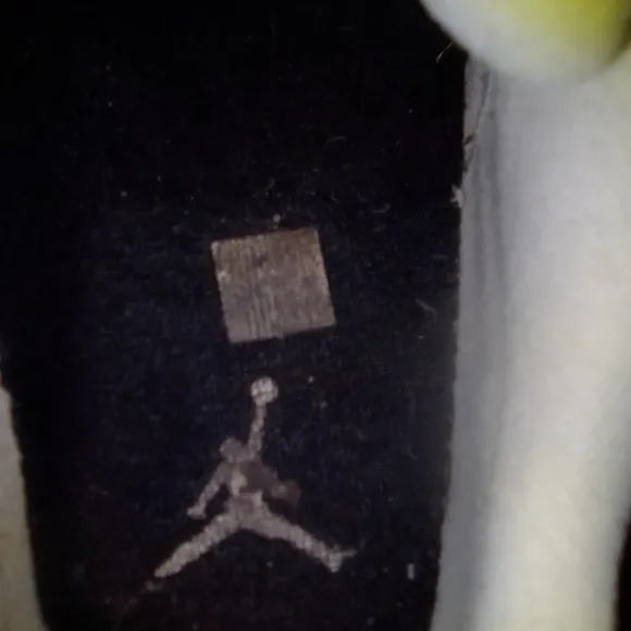 Jordan Blue and White Athletic Shoes
