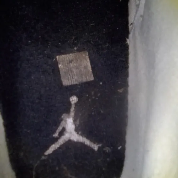 Jordan Blue and White Athletic Shoes