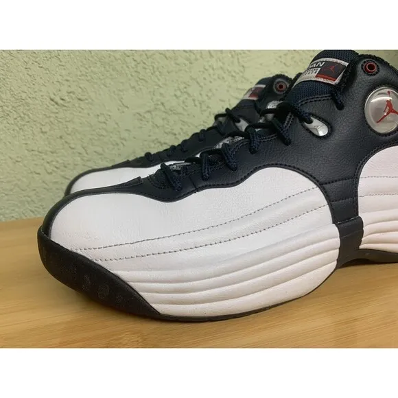 Jordan Jumpman Team 1 White Obsidian Retro Basketball Shoes Size 10 Men