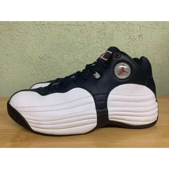 Jordan Jumpman Team 1 White Obsidian Retro Basketball Shoes Size 10 Men