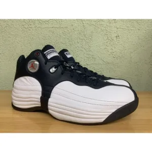 Jordan Jumpman Team 1 White Obsidian Retro Basketball Shoes Size 10 Men