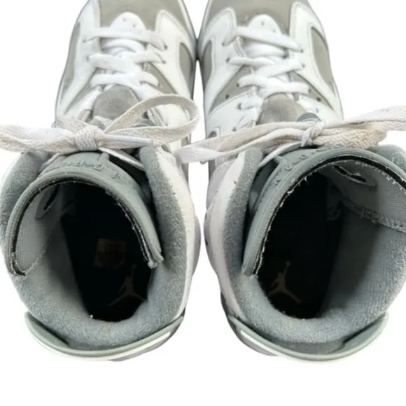 Jordan Nike RETRO NBA Ball Shoes White Gray 384665-100 Boys Youth:  Fast Ship