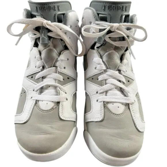 Jordan Nike RETRO NBA Ball Shoes White Gray 384665-100 Boys Youth:  Fast Ship