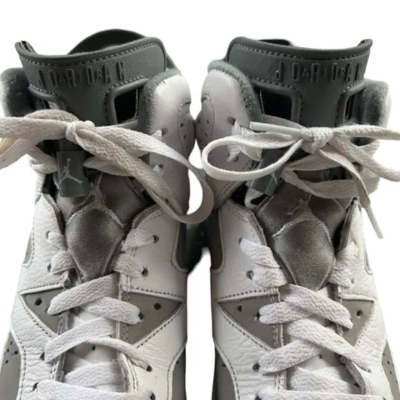 Jordan Nike RETRO NBA Ball Shoes White Gray 384665-100 Boys Youth:  Fast Ship
