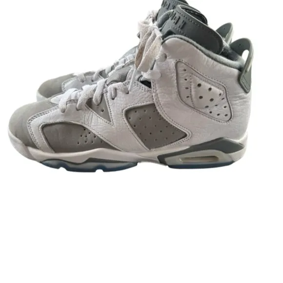 Jordan Nike RETRO NBA Ball Shoes White Gray 384665-100 Boys Youth:  Fast Ship