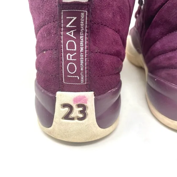 Jordan Retro 12 “Bordeaux” GS Burgandy Cream Youth 7
