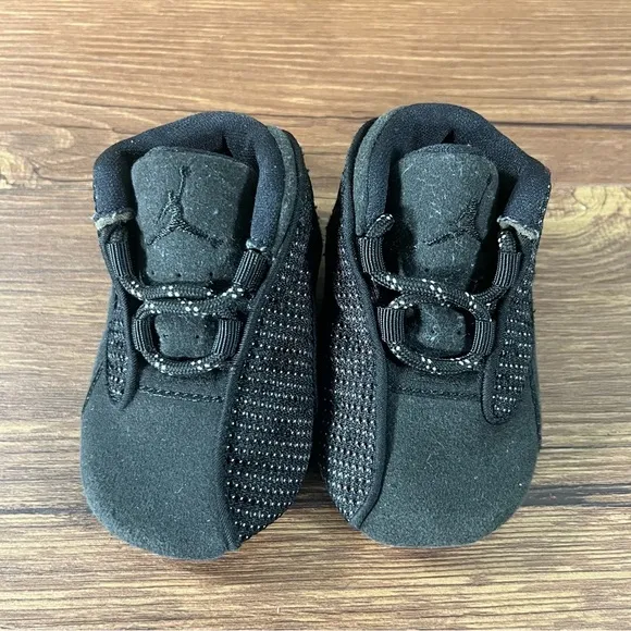 Jordan Retro 13 Triple Black Sneakers Size 2C Shoes