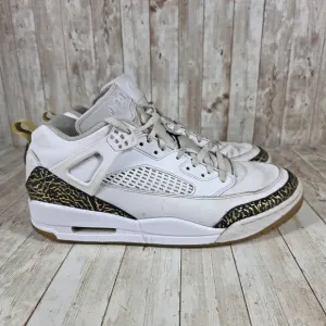 Jordan Spizike Low White Gold Accent Sneakers Shoes Mens Size 14