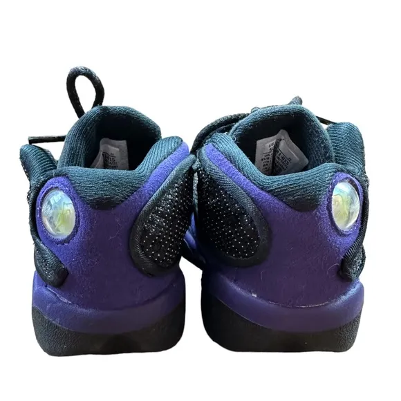 JORDAN: Toddler Retro 13 Purple &amp; Black Shoes Sneakers -Size 5
