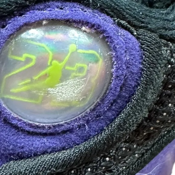 JORDAN: Toddler Retro 13 Purple &amp; Black Shoes Sneakers -Size 5
