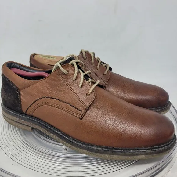 Josef Seibel Stanley 04 Derby Brown 2 Tone Leather Dress Shoes Mens 10 Germany