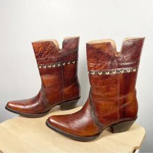 Jugo Boots Women’s Leather Mexico Made Womens 7 Unique Western Boho Cowboy