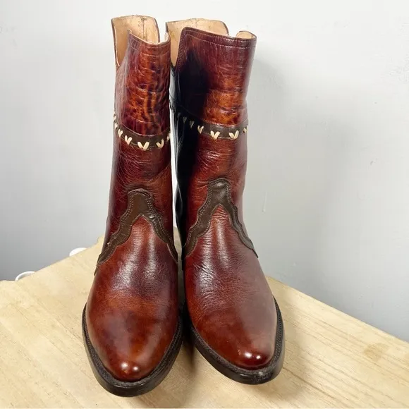 Jugo Boots Women’s Leather Mexico Made Womens 7 Unique Western Boho Cowboy