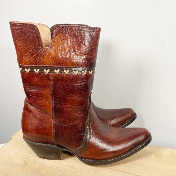 Jugo Boots Women’s Leather Mexico Made Womens 7 Unique Western Boho Cowboy