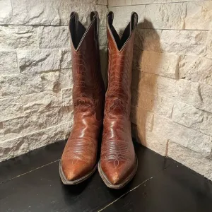 Justin Boots Women’s Size 6.5 B Western Cowgirl Brown Leather Pointed Toe L4606