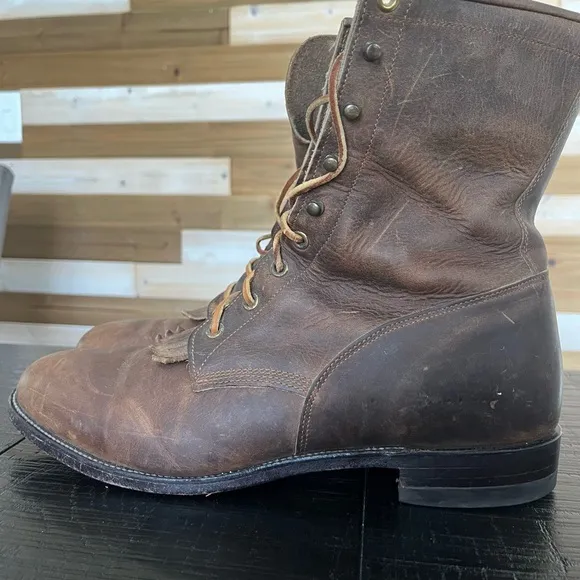 Justin Kiltie Vintage Lace-up Boots SZ 11