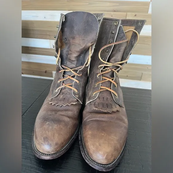Justin Kiltie Vintage Lace-up Boots SZ 11