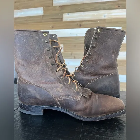 Justin Kiltie Vintage Lace-up Boots SZ 11