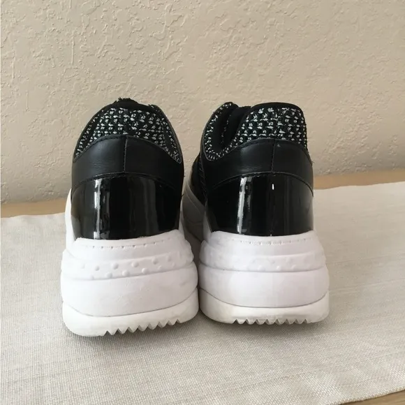 Karl Langerfeld Paris Zaidee Black Chunky Shoes / Sneakers Women's Size 8