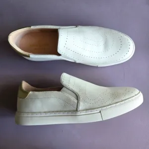 Kate Spade Azores Leather Slip-on Sneaker Shoes Women's 10 Preppy Classic Travel