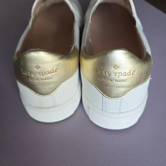 Kate Spade Azores Leather Slip-on Sneaker Shoes Women's 10 Preppy Classic Travel