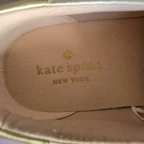 Kate Spade Azores Leather Slip-on Sneaker Shoes Women's 10 Preppy Classic Travel