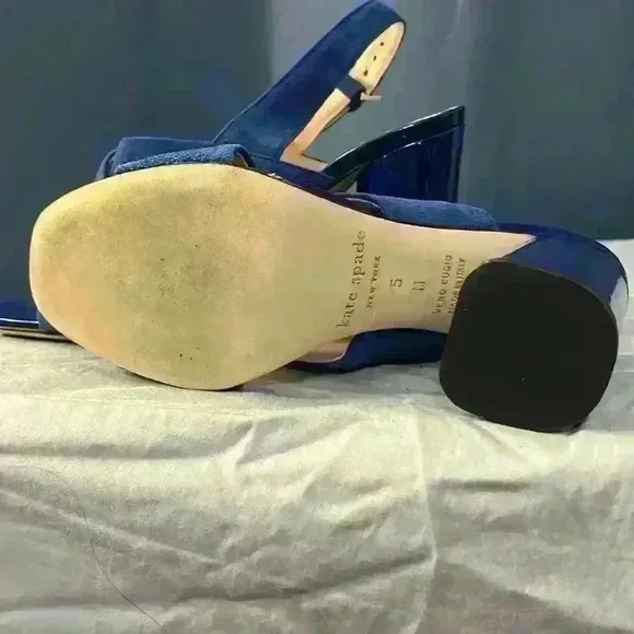 Kate Spade Blue Suede Sandals