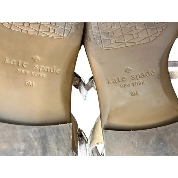 Kate Spade New York Columbus Flower Sandals Womens 6 Pink Leather Gladiator Boho