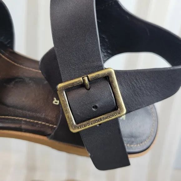 Kelsi Dagger Brooklyn Webster Platform Sandals Black Size 8.5 Anthropologie