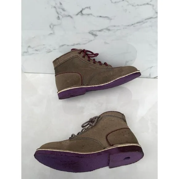 Kickers Mens Vintage Style Casual Ankle Boots Taupe Size 41