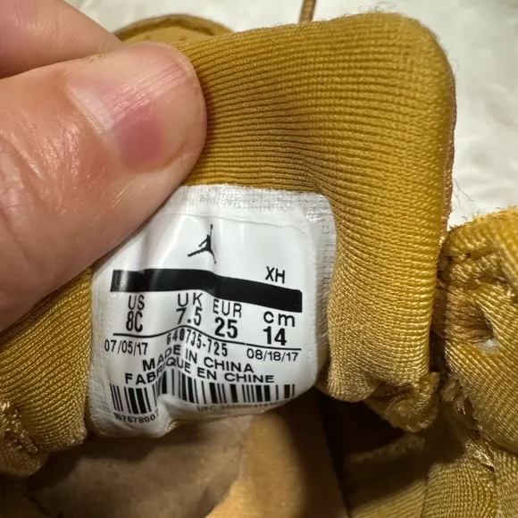 Kids Nike Air Jordan 1 Retro Mid BT 'Wheat' 2017