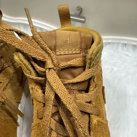 Kids Nike Air Jordan 1 Retro Mid BT 'Wheat' 2017