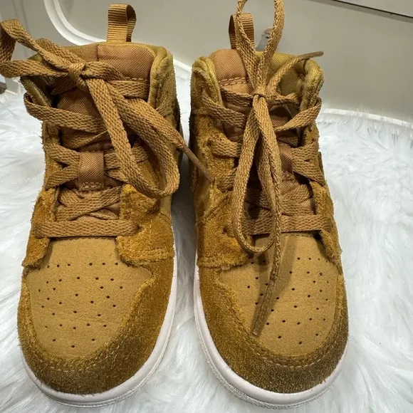 Kids Nike Air Jordan 1 Retro Mid BT 'Wheat' 2017