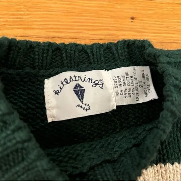 Kitestrings vintage red/green/black knit sweater boots dog real laces