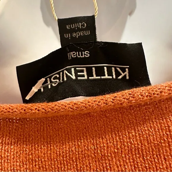 Kittenish “Hello Beautiful” Oversized Rust Orange Sweater