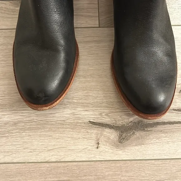 Kork-Ease Black Leather Velma Ankle Boots