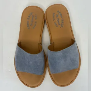 Kork Ease Women's Slip On Sandals Size 6 M Suede Blue Summer Boho Casual Comfort
