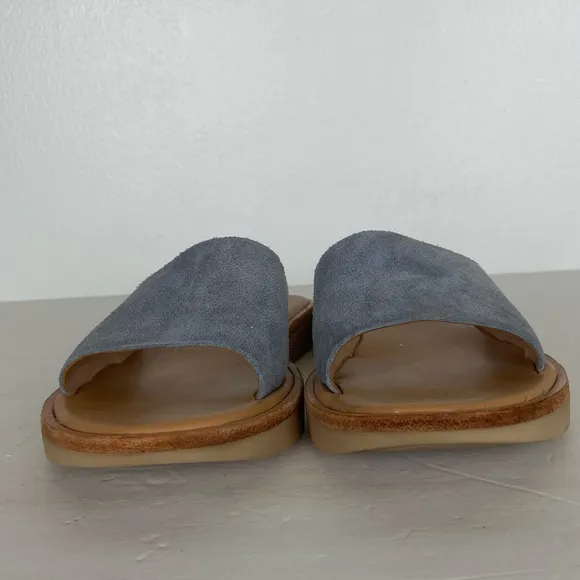 Kork Ease Women's Slip On Sandals Size 6 M Suede Blue Summer Boho Casual Comfort